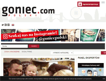 Tablet Screenshot of goniec.com